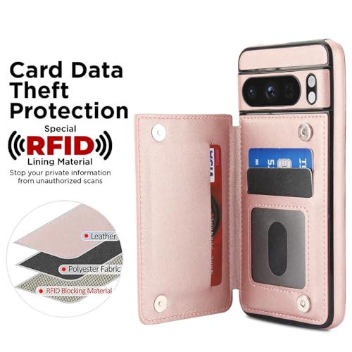 Coque Google Pixel 8 Pro anti-choc étui portefeuille Pixel8 XL robuste - 3