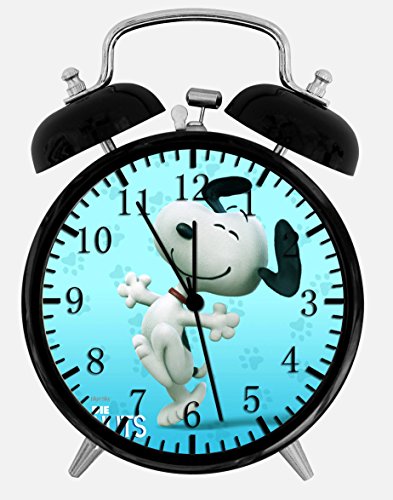 Twin Bell Alarm Desk Clock Cartoon Comic Dog With Night Light Quite Silent Non-Ticking 4 Inches Glass Face - Great Decor For Home Or Office – Best Gift Ideas For Birthday Or Holidays E372 #TOP2