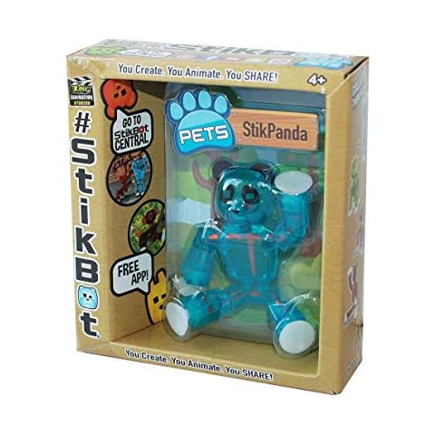 Stikbot StikPanda Figure, Translucent Blue Cover