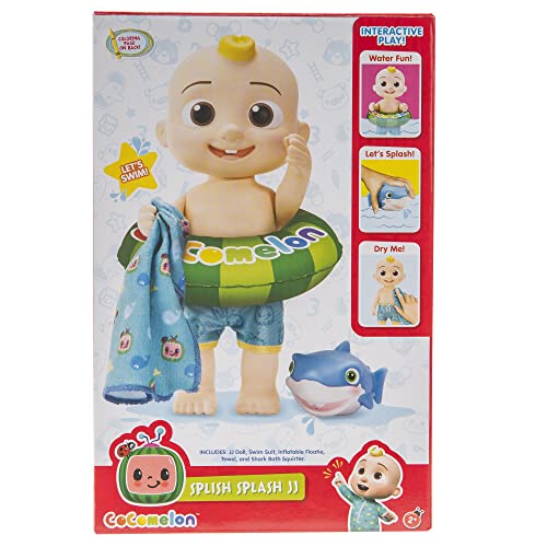 Cocomelon CMW0306 Splish Splash Jj Doll- With Shark Bath Squirter And Water Accessories Water Play - Toys For Kids And Preschoolers thumb #1