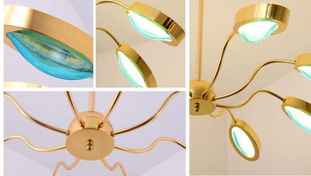 Chrome Mid Century żyrandol 8 światła przemysłowe wyposażenie oświetlenia LED sypialnia jadalnia dekoracyjny oświetlenie sufit wisząca