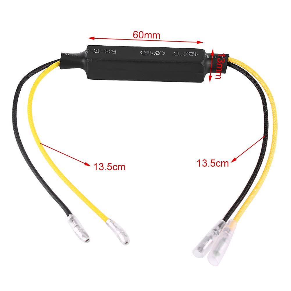 Yizhet 4 Pcs Résistances LED 12V Moto - Flasher Indicateur 27W