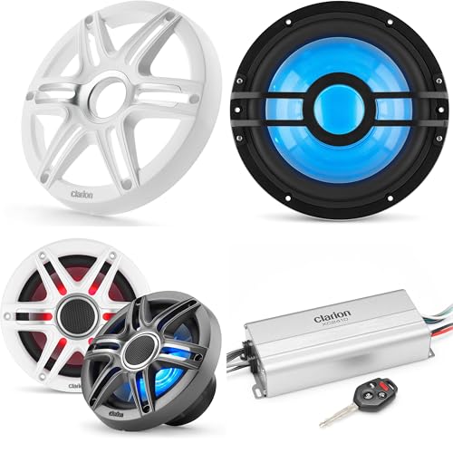 Clarion Marine 4 Channel Amp & Premium 6.5