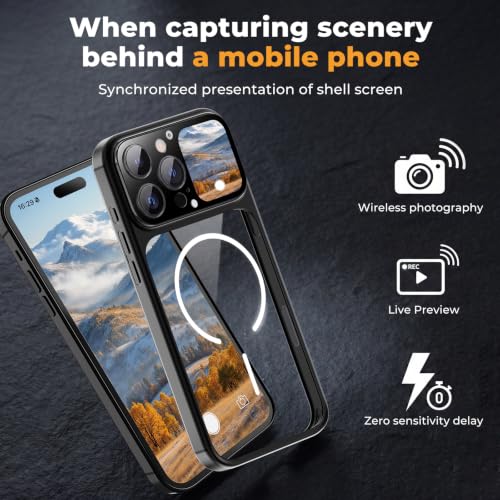 Phone Case for iPhone 16 Pro Max Smart Display for MagSafe Clear Back - image 6