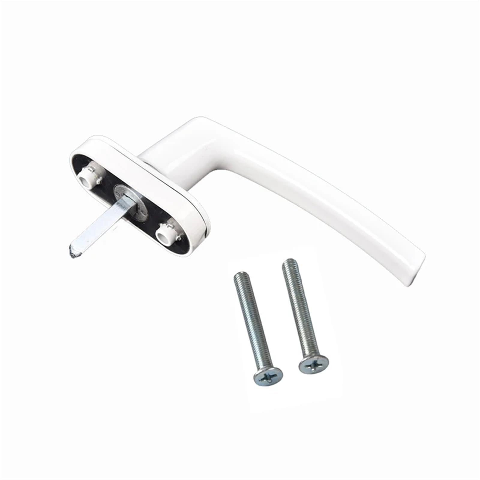 WDWDW Window Handles Aluminum Alloy with Locks Universal Door Key Locking for Double Glazing White Turning