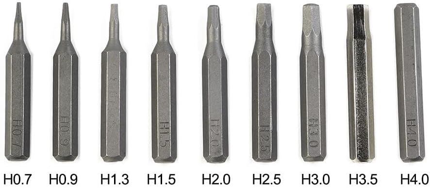 Hex Head Screwdriver Bit Set, 4 Mm Hex Shank Steel 28 Mm Long Drill Bits For Power Tools And Furniture Equipment(H1.3)