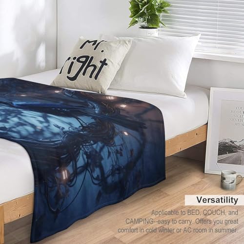 Couverture douce et confortable corbeau pour réchauffer vos nuits fraîches - 6