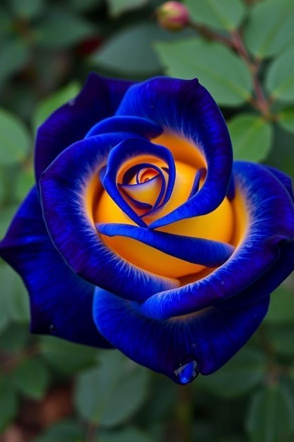 Image of Blue Rose Live Plant with Pot | Rare Blue Flowering Rose Plant | Fragrant All Season Outdoor Rose Shrub for Home Garden Balcony Terrace Decor | Pack of 1