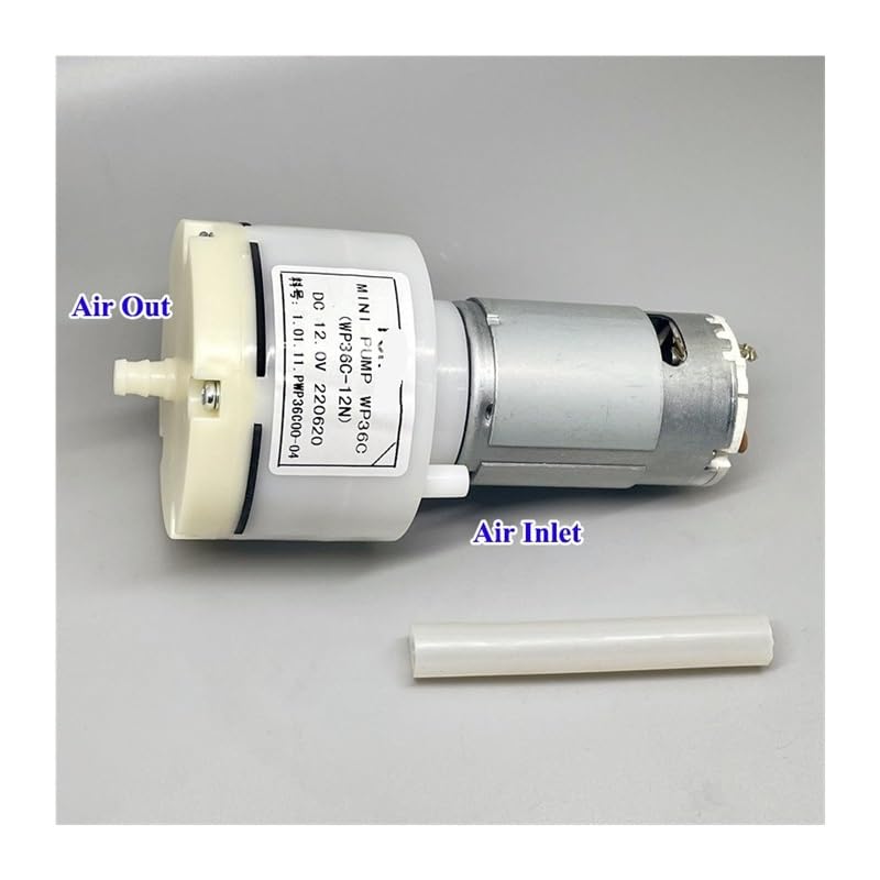 WP36C DC 12V 10L/M -60KPa Large Flow 555 Electronic Starter Vacuum Air Pump Negative Pressure Suction Diaphragm DIY