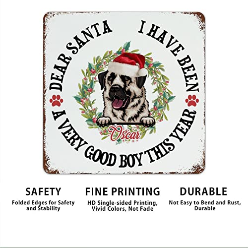 Panneau de Noël en métal durable, décoration murale rétro réutilisable