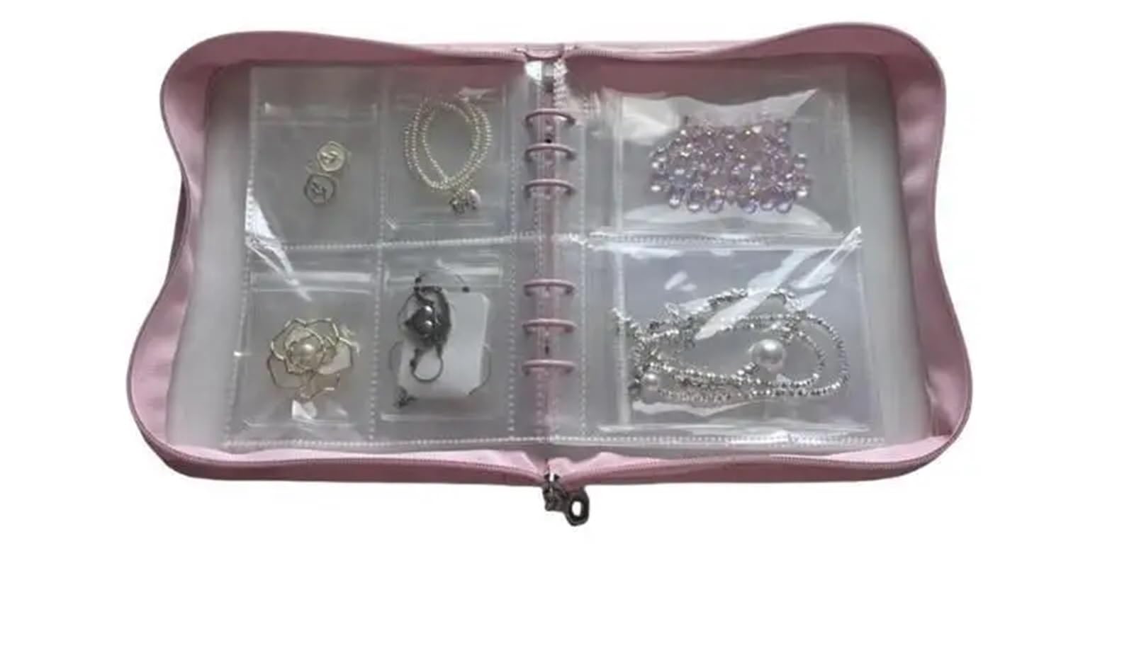 HUWOYG Jewelry Storage Book For Organizing Earrings And Necklaces Jewellery Organiser For Rings Necklace(Color4)