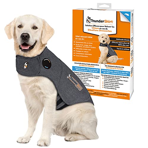 Thundershirt - HGXL-T01, Chaleco Relajante para Perros (Antiestrés, Ayuda a Reducir la ansiedad), Gris, XL