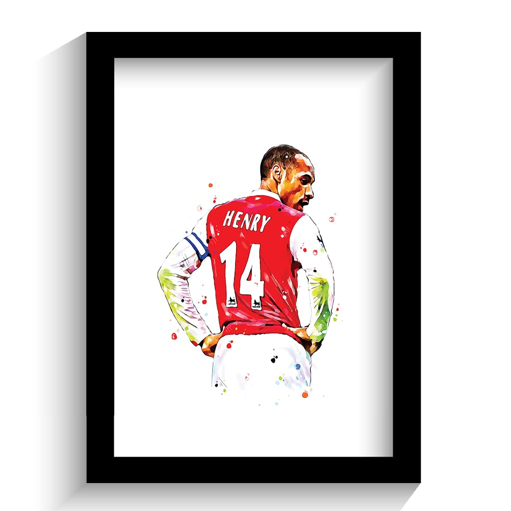 ARSENAL - THIERRY HENRY - FRAMED FOOTBALL ART PRINT