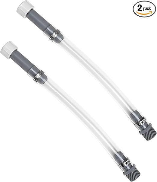 2-Pack Fuel Jug Hose - 5 Gallon Gas Can Hose Replacement with Upgraded Filter Design - Compatible with 5.5 & 3 Gallon Jugs - Easy Pour, No Spills