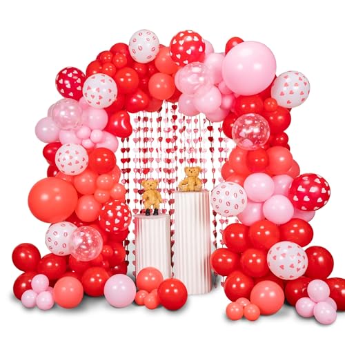 SANERYI 160pcs Valentine'S Balloon Arch Garland...