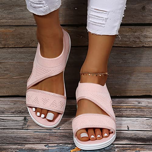Sandalias cómodas para caminar de mujer, calzado fresco de verano para playa y viajes 5