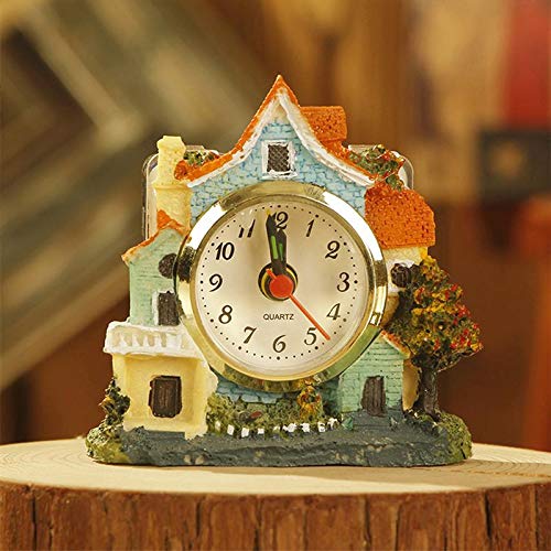 Castle Alarm Clock Home Desktop Decoration in Pink
