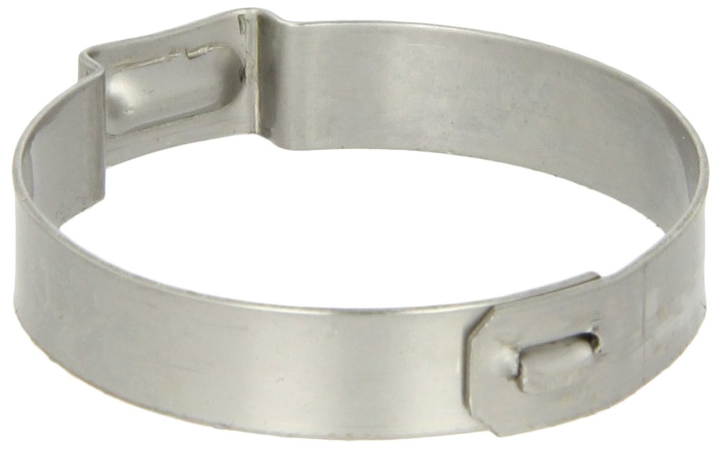 Oetiker 15500007 Stainless Steel Hose Clamp with Mechanical Interlock, One Ear, Clamp ID Range 12.6 mm (Closed) - 14.5 mm (Open) (Pack of 100)