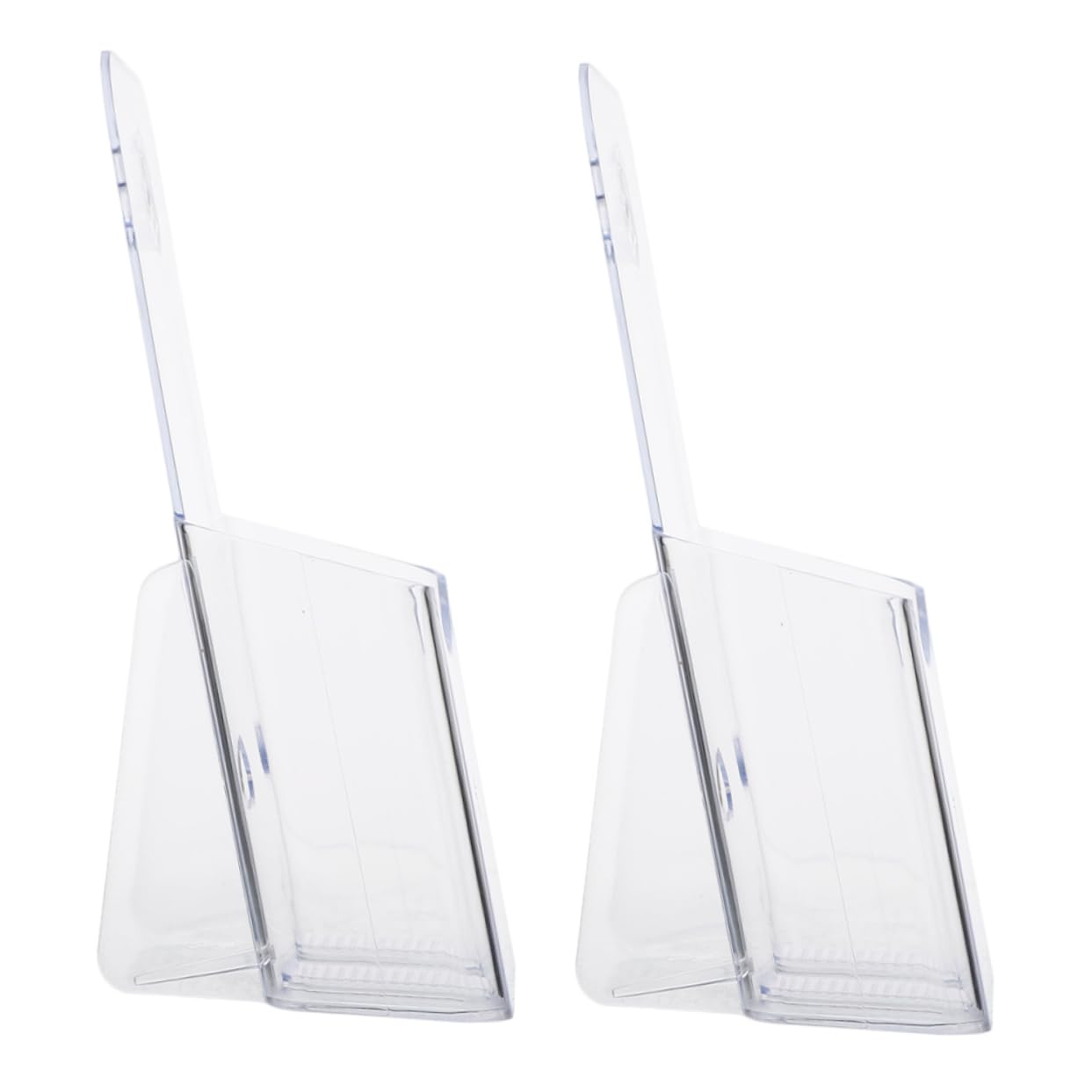 3 set di supporti da parete in acrilico per brochure, letteratura per ufficio, dormitorio, studio, espositore per riviste e libri (2 pezzi x 3)