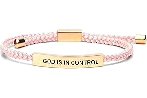 Inspirational Adjustable God Is In Control Bracelet for Women