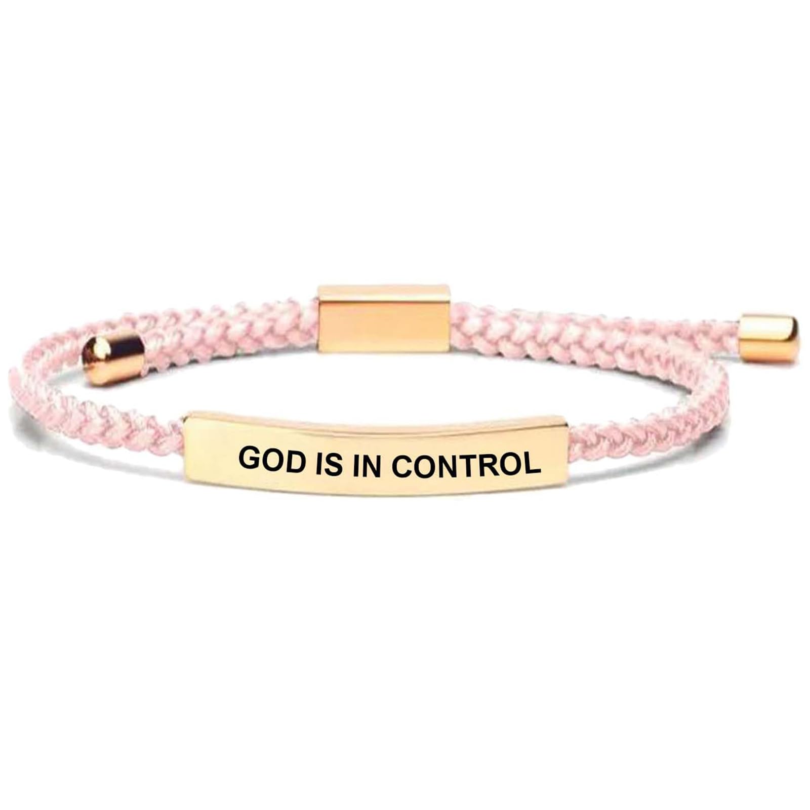 LIU JUN Let Them Bracelet for Women, Adjustable Braided Stainless Steel Engraving Inspirational Let Them Bracelet Gifts Jewelry
