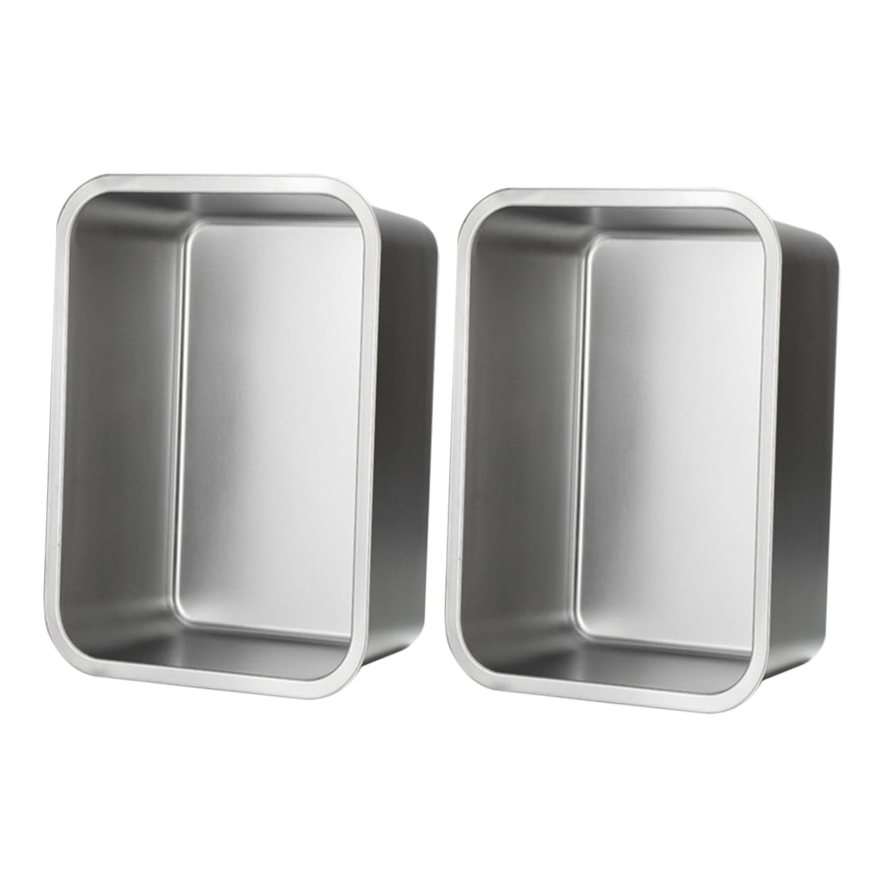 Plateau-repas 2 Pièces Rectangulaire pour Buffet en Acier Inoxydable