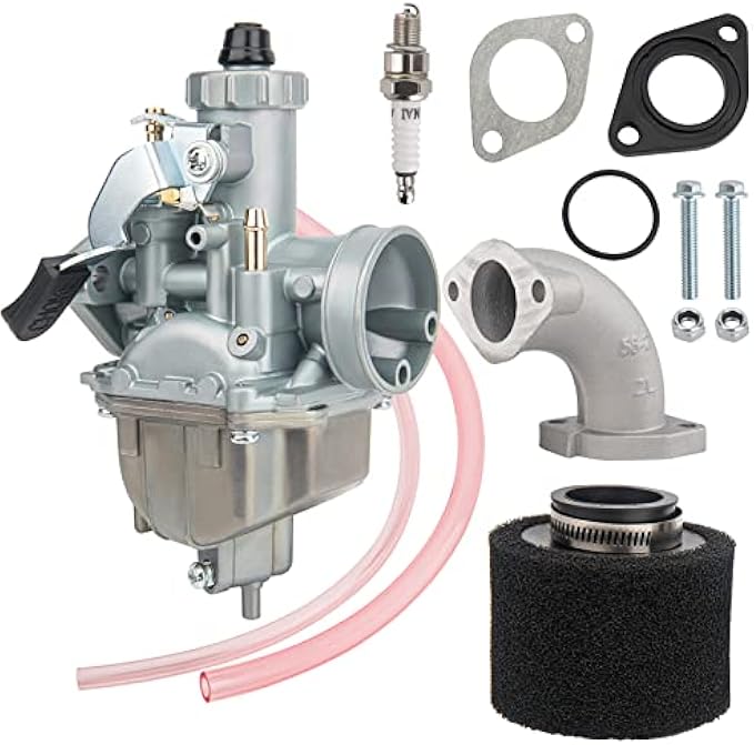 VM22 26m Carburetor with Air Filter Intake Compatible with Pipe Pit Dirt Bike Motorcycle 110cc 125cc 140cc Lifan YX Zongshen Pit Dirt Bike CRF70 XR50 KLX BBR Apollo Thumpstar Braaap Atomic DHZ SSR