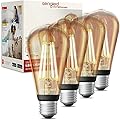 Sengled Smart Light Bulbs, Retro WiFi Light Bulbs, Vintage Filament Led light Bulbs, Smart Edison Bulbs That Work with Alexa & Google, ST19 Led Bulb 60 Watt Equivalent, 2000K E26 No Hub Required,4Pack