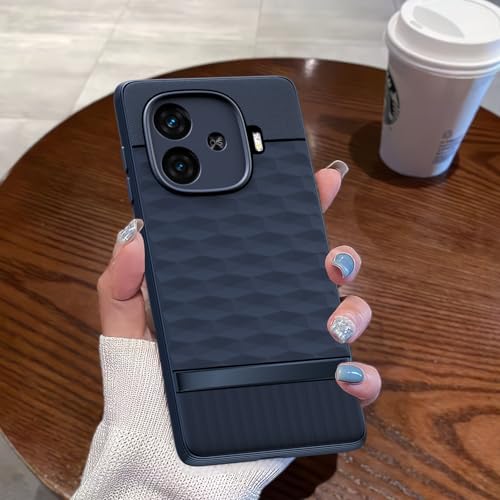 Image of Outlouders Back Cover for iQOO Neo 10R 5G / iQOO Z9 Turbo 5G / Vivo Y200 GT 5G | TPU Soft Flexible Shockproof | Full Camera Protection Back Case (Blue)