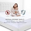 Waterproof Bed Bug Mattress Protector Double 137x190 cm | Anti Allergy Mattress Encasement with Secure Zip Closure | 30 cm Deep Zipped Mattress Protector, Hypoallergenic & Noiseless 6-Sided Protection