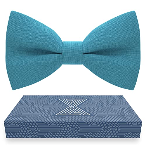 Image of Bow Tie House Mens Bowties Pre-tied Shape Clip on Bowtie Solid Men Formal Wear for kids, baby boys, toddler any age bow ties