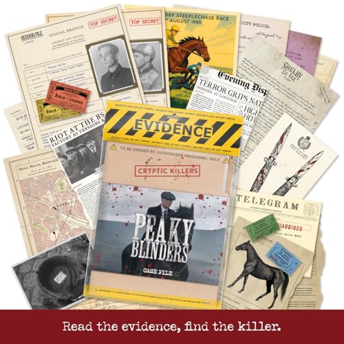 Peaky Blinders Case File Game - Officially Licensed - Cryptic Killers - Murder Mystery Detective Game - Cold Case Investigation Board Game for Adults, Date Nights & Parties - Image 5