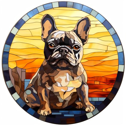 Peinture diamant bouledogue français pour tableau commémoratif de chien