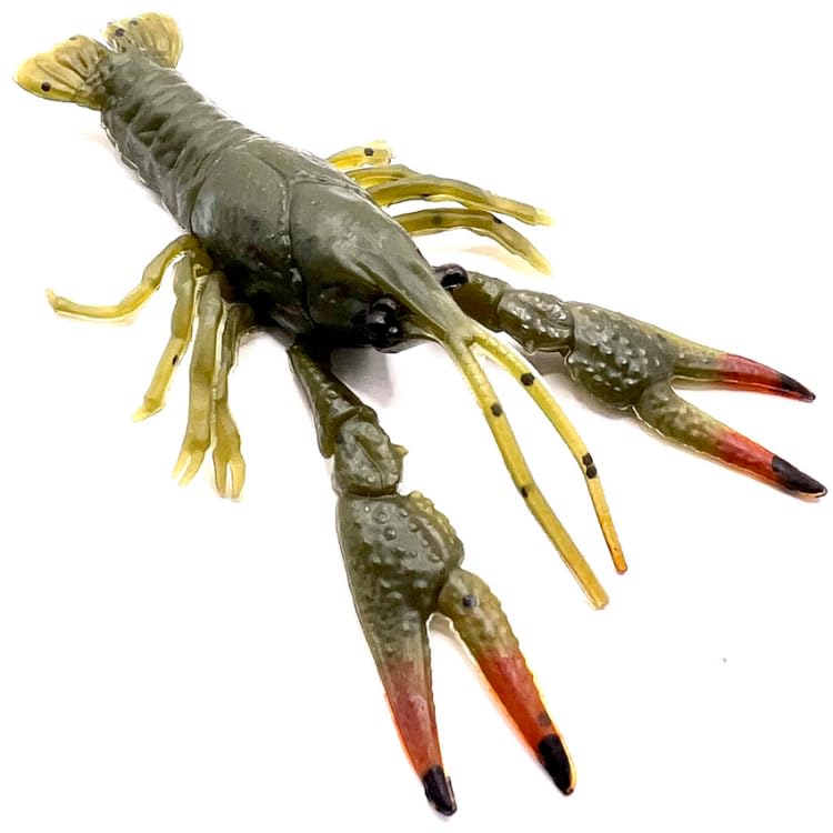 Tackle Max Craw Fishing Lure 3.5" - Soft Plastic Crawfish Bait - 6 Pack