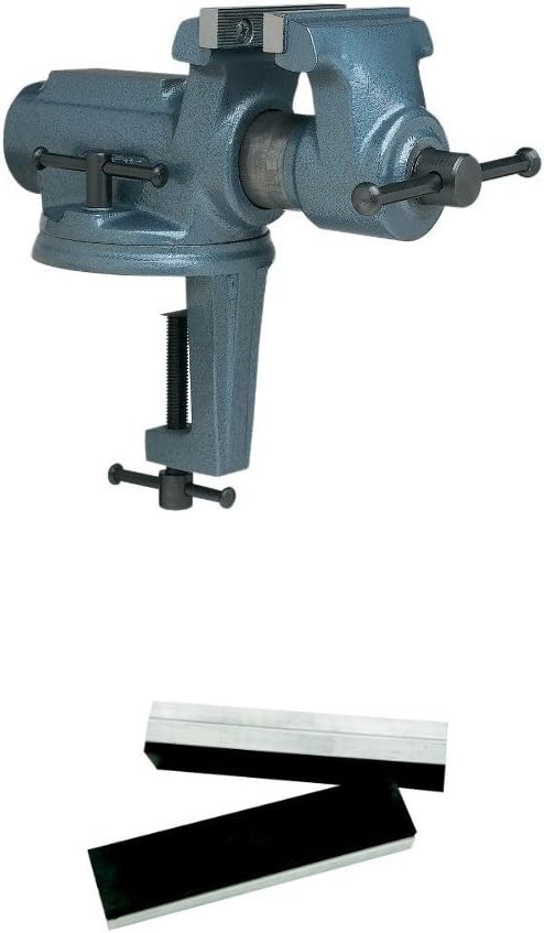 Wilton Super-Junior Vise, 4-Inch Jaw, 2-1/4-Inch Opening, Rubber Face Cap