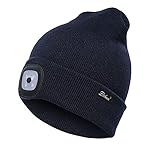 Etsfmoa Unisex LED Beanie Hat with Light,Gifts for Men Dad Him USB Rechargeable Winter Knit Lighted...