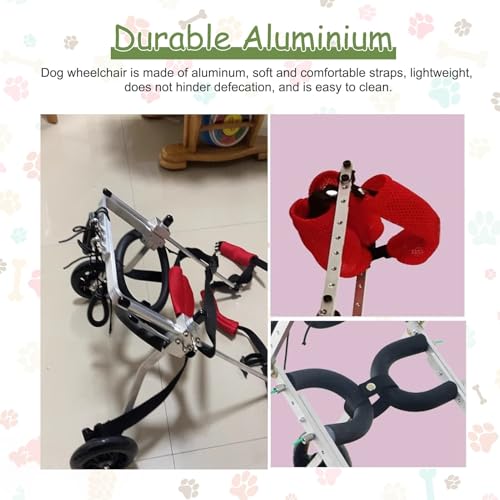 Fauteuil roulant réglable pattes arrières chariot chat chien - 5