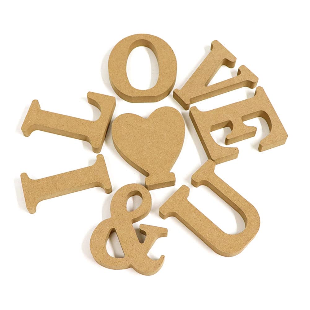 43 Piezas de Letras de, Letras de Sin Terminar, Letras Decorativas de Pie, Rebanadas, Letrero, DecoracióN para el Hogar Artesanal