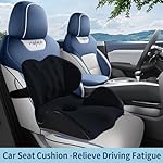 Lexeme X Large Memory Foam Seat Cushion Lumbar Support Pillow for Sciatica & Tailbone Pressure Relief Coccyx Pad for Office Chair, Car,Wheelchair,Home,Office - Image 5