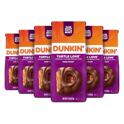 Dunkin’ Turtle Love Artificially Flavored Ground Coffee, 6 (11 Oz.) Bags