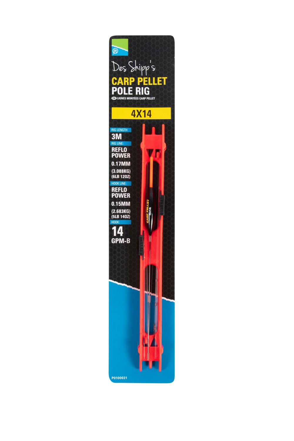 Preston Innovations Des Shipp's Carp Pellet Pole Rig 3m (4X14)