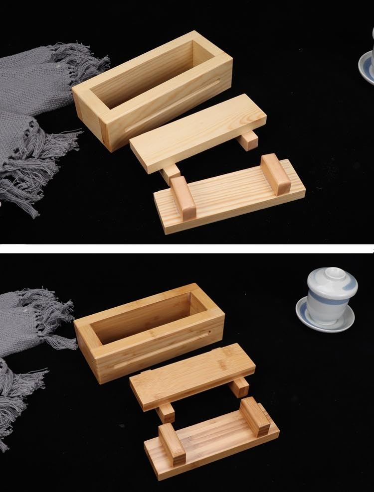 ☘️押し寿司　5段　檜　木製　押し寿司型　押し鮨器　箱寿司 ひのき 押型 箱寿司 ☘️押し寿司 5段 檜 木製 押し寿司型 押し鮨