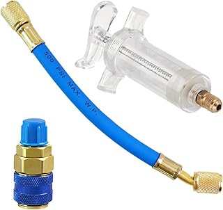 Universal Manual AC Oil and Dye Injector Kit with Quick Coupler (30ml)