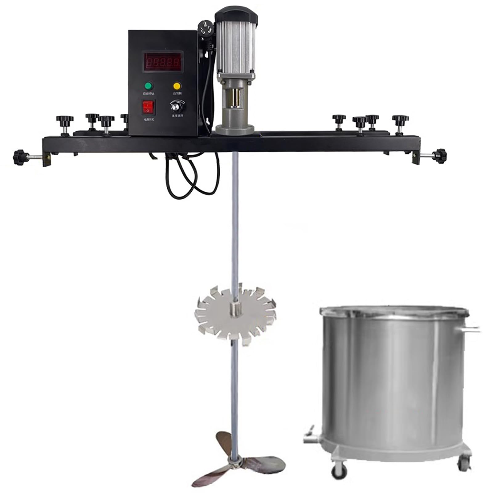 Sjdopulse Pneumatic Paint Mixer Electric Stirrrer, 980W Ton Barrel Mixing Machine, Paint Crusher Machine, Paint Mixing Equipment For Ink Solver