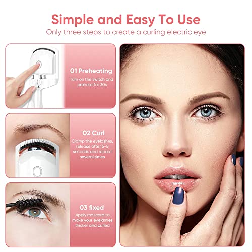 Bigodino per ciglia riscaldato, piegaciglia