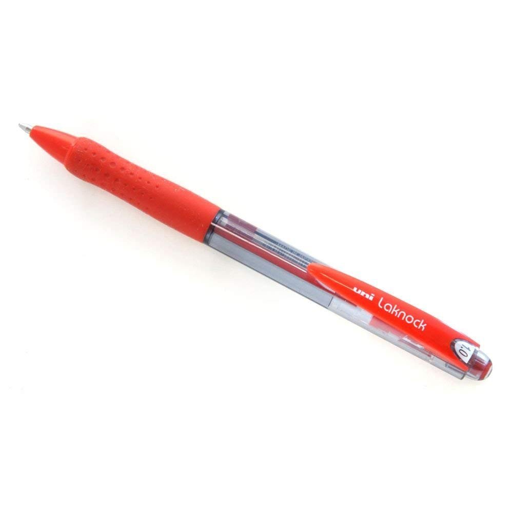 Laknock Retract SN100/07 R Ballpoint Pen 0.7 mm Pack of 12 Red