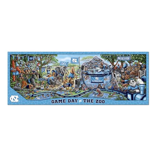 Image of YouTheFan NCAA North Carolina Tar Heels inchGame Day At The Zoo inch 500 Puzzle