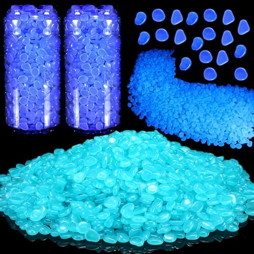 Amazon.com: Sasylvia 12000 Pcs Glow in The Dark Rocks Glow in The Dark ...