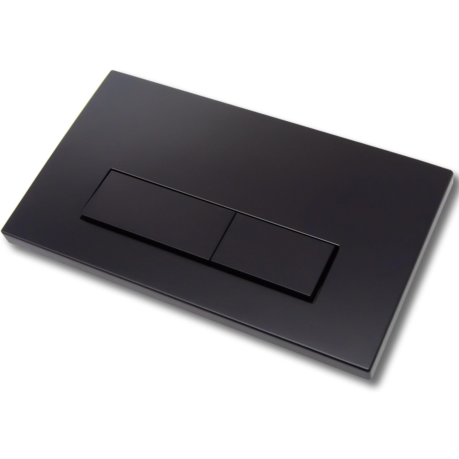 Mendorio Placca di Comando WC, Compatibile con Geberit Sigma, UP300 e UP320, Piastra Doppio Scarico, Dimensioni 243×163 mm, Completa di Set di Leve di Scarico e Telaio di Montaggio (Nero).