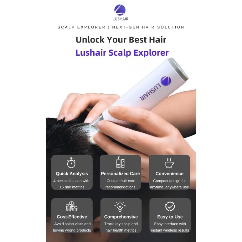 Amazon.co.jp: 【Lushair】WiFi 頭皮エクスプローラー プロ仕様